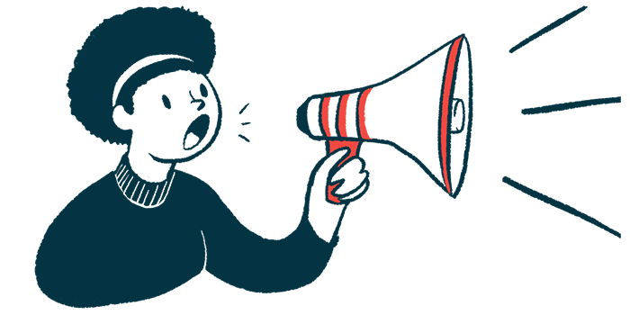 workshop to focus on treatment for rare diseases like AADC deficiency | AADC News | announcement illustration of woman with megaphone