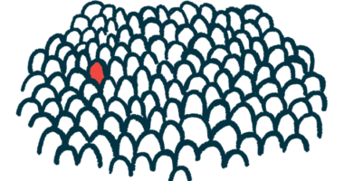 In an illustration of rare, a single person is highlighted among many people.