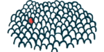 AADC deficiency | AADC News | Illustration of a lone rare person in a crowd