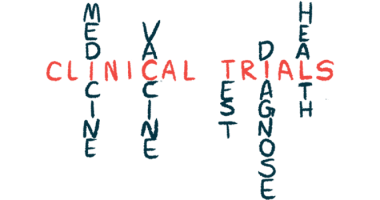 An illustration of a clinical trial word puzzle.