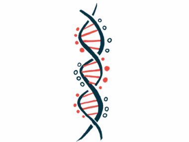 An illustration shows a DNA strand.