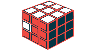 A Rubik's cube is used to illustrate rare disease.