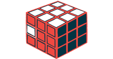 A Rubik's cube is used to illustrate rare disease.