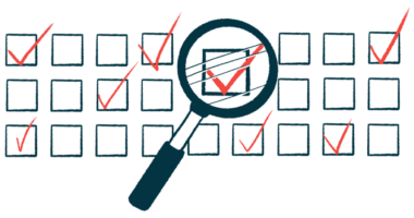 Illustration of a magnifying glass over a checkmarked box.