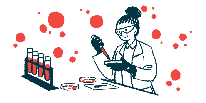 A scientist working with vials and petri dishes in a lab.