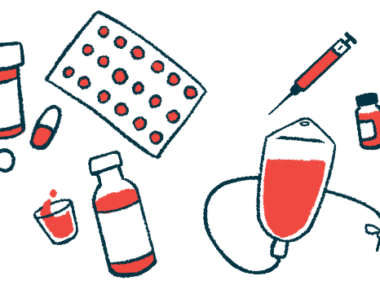 An illustration shows medications in various forms, including pills and a syringe.