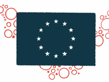 An illustration shows the flag of the European Union.