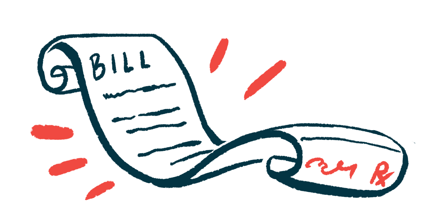 An illustration shows a parchment scroll of a piece of legislation